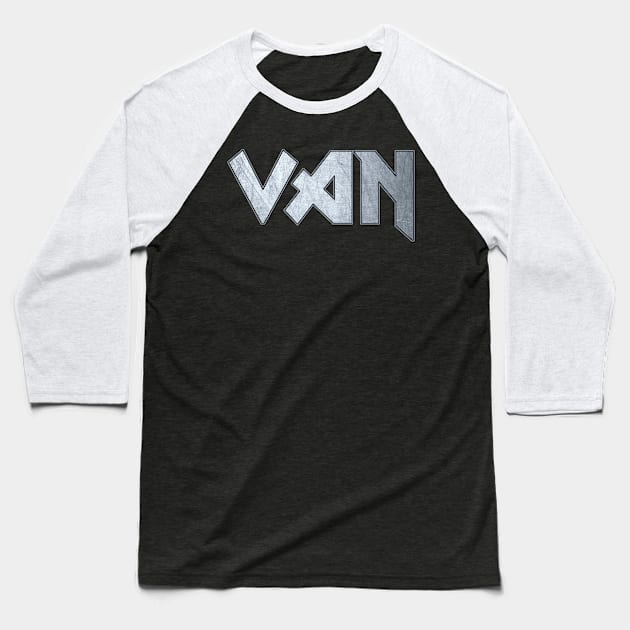 Heavy metal Van Baseball T-Shirt by KubikoBakhar